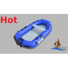 Mazarine Blue Inflatable PVC Zodiac Boat for Fishing Drifting